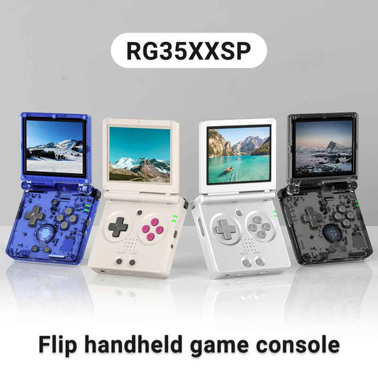 Gameboy 3.5'' IPS Screen Flip Handheld Console Linux System HDMI-compatible TV Output 64G 5500 Games Pre-installed