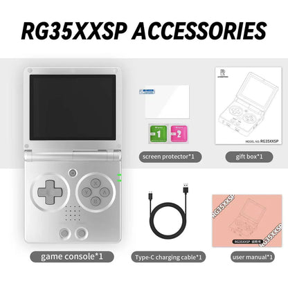 Gameboy 3.5'' IPS Screen Flip Handheld Console Linux System HDMI-compatible TV Output 64G 5500 Games Pre-installed